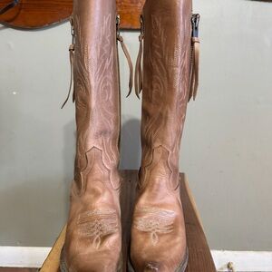 Women's Tan Leather Boots